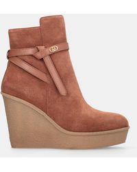 Liu Jo - Liu Jo Bottines En Daim Avec Semelle Compensée - Lyst