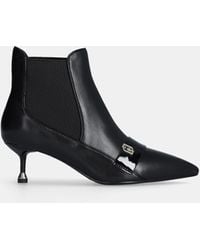 Liu Jo - Liu Jo Bottines En Cuir À Talon Bas - Lyst