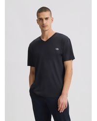 Liu Jo - Liu Jo T-shirt Blu Con Scollo A V - Lyst