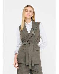 Liu Jo - Liu Jo Gilet Chevron Con Cintura - Lyst