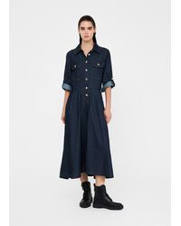 Liu Jo - Liu Jo Hemdblusenkleid Aus Denim - Lyst
