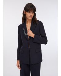 Liu Jo - Liu Jo Long-Blazer Mit Schmuckstickerei - Lyst