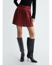 Liu Jo - Liu Jo Minigonna A Pieghe In Tartan - Lyst