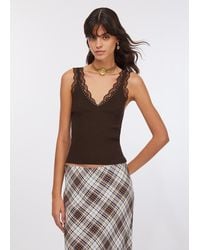 Liu Jo - Liu Jo Top Avec Détails En Dentelle - Lyst