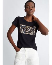 Liu Jo - Liu Jo T-shirt Con Stampa E Paillettes - Lyst