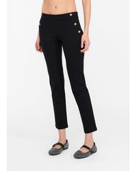 Liu Jo - Liu Jo Skinny-Hose Mit Knöpfen - Lyst