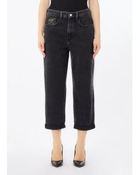 Liu Jo - Vaqueros Boyfriend Con Bolsillo Acolchado - Lyst