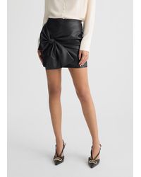 Liu Jo - Liu Jo Minigonna Nera Con Fiocco - Lyst