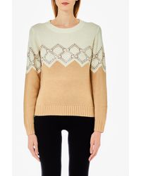 Liu Jo - Liu Jo Pullover Aus Wollgemisch Mit Strass - Lyst