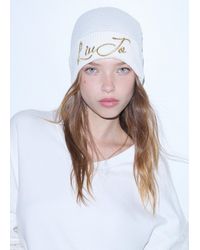 Liu Jo - Strickmütze Mit Logo - Lyst