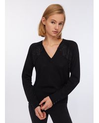 Liu Jo - Liu Jo Pull En Laine Avec Dentelle - Lyst