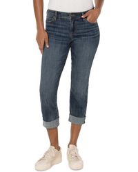 liverpool chloe capri rolled cuff jean