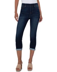 liverpool chloe capri rolled cuff jean