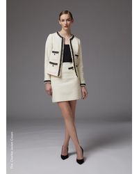 LK Bennett - Charlee Recycled Cotton Blend Tweed Jacket - Lyst