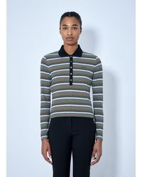 Marni - Striped Long Sleeve Polo Shirt - Lyst