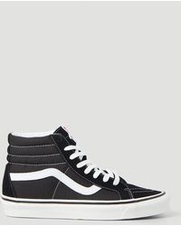 vans high tops black and blue