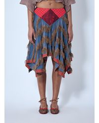 Kiko Kostadinov Celritatem Padded Skirt in Blue | Lyst Canada