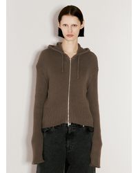 Our Legacy - Hooded Zip-up Cardigan - Lyst