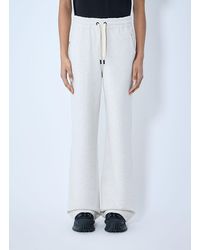 Moncler - Cotton-and-linen-blend Track Pants - Lyst