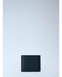 Bottega Veneta - Intrecciato Leather Bi-fold Wallet - Lyst