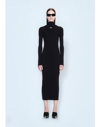 Off-White c/o Virgil Abloh - Off Off Stamp Ribbed Midi Dress - Lyst