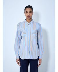 Dries Van Noten - Striped Cotton Poplin Shirt - Lyst
