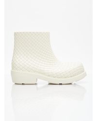 Bottega Veneta - Fireman Intreccio Ankle Boots - Lyst
