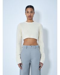 Rier - Cropped Knit Sweater - Lyst