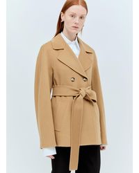 Sportmax - Wool-and-cashmere-blend Coat - Lyst