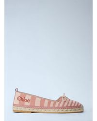 Chloé - Chloé Isla Striped Canvas Espadrilles - Lyst