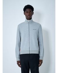 Gucci - Web Motif Zip-Up Sweatshirt - Lyst