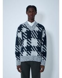 Dries Van Noten - Check Wool-Blend Sweater - Lyst
