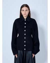 Sportmax - Structured Button-Down Jacket - Lyst