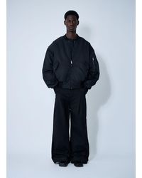 Entire studios Moto Bomber Jacket in Black for Men | Lyst