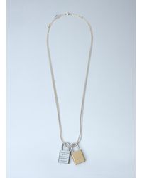 Our Legacy - Riddle Padlock-Detail Necklace - Lyst