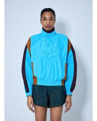 Saint Laurent - High-Neck Windbreaker Jacket - Lyst