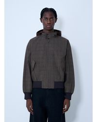 Prada - Hooded Wool Jacket - Lyst