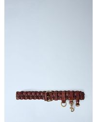 Miu Miu - Woven Leather Belt - Lyst