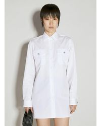 Prada - Classic Shirt With Embellished Buttons - Lyst