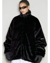 Balenciaga - Faux-Fur Zip-Up Jacket - Lyst