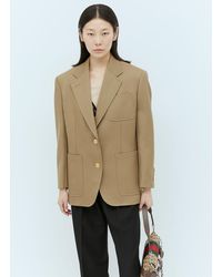 Gucci - Horsebit Wool Blazer - Lyst