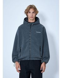 Miu Miu - Hooded Zip Sweatshirt - Lyst