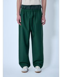 Lacoste - Wide-Leg Drawstring Trousers - Lyst