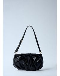 Dries Van Noten - Pleated Leather Shoulder Bag - Lyst