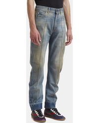 Gucci - Distressed Stone Washed Jeans - Lyst