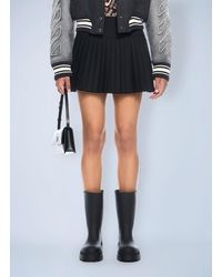 Off-White c/o Virgil Abloh - Big Bookish Logo Pleated Skirt - Lyst