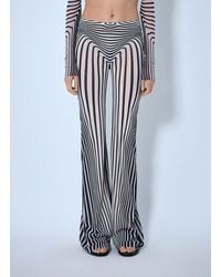 Jean Paul Gaultier - Re-Edition Flare Trousers Morphing Stripes - Lyst