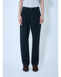 Saint Laurent - Loose Straight Denim Pants - Lyst