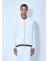 Gucci - Web Trim Hooded Sweatshirt - Lyst