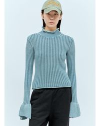 Acne Studios - Ruffled Sleeves Sweater - Lyst